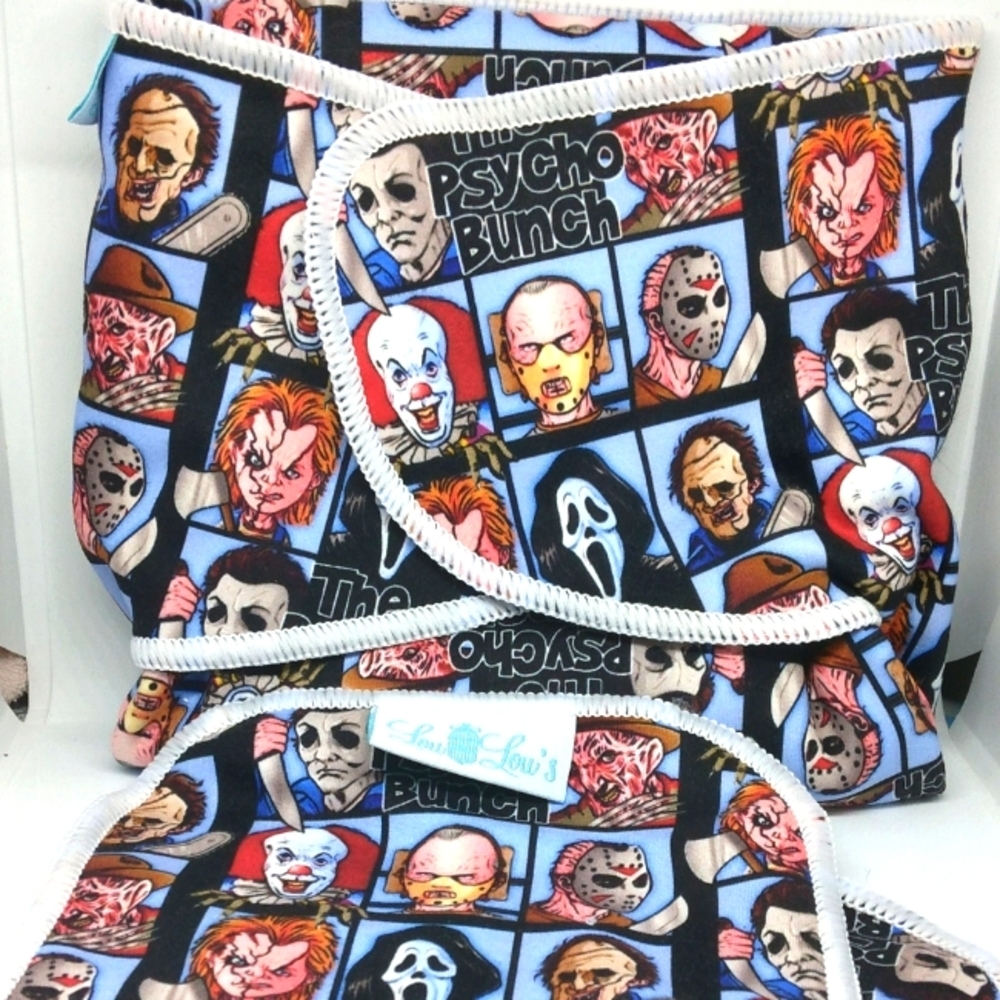 Horror cloth diaper preflat